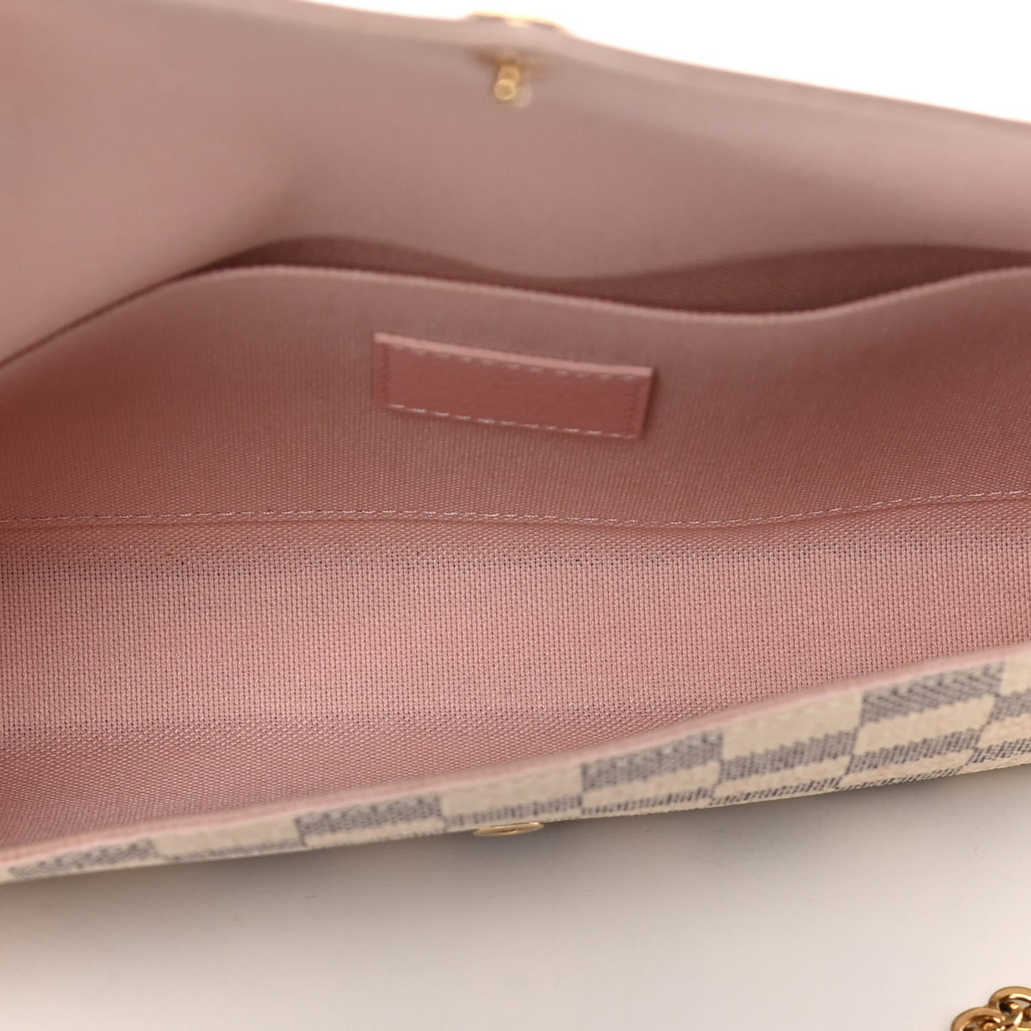 Louis Vuitton Damier Azur Calfskin Pochette Felicie Eau de Rose 6 of 10