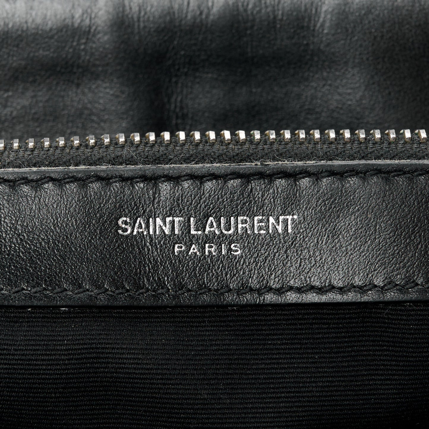 Calfskin Y Quilted Monogram Medium Loulou Chain Satchel Black