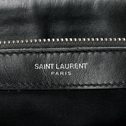 Saint Laurent Calfskin Y Quilted Monogram Medium Loulou Chain Satchel Black 7 of 15