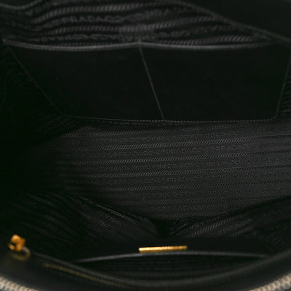 Prada Saffiano Lux Large Galleria Double Zip Tote Black 5 of 9