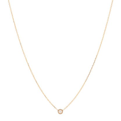 Cartier 18K Pink Gold Diamond XS D'Amour Pendant Necklace 1 of 4