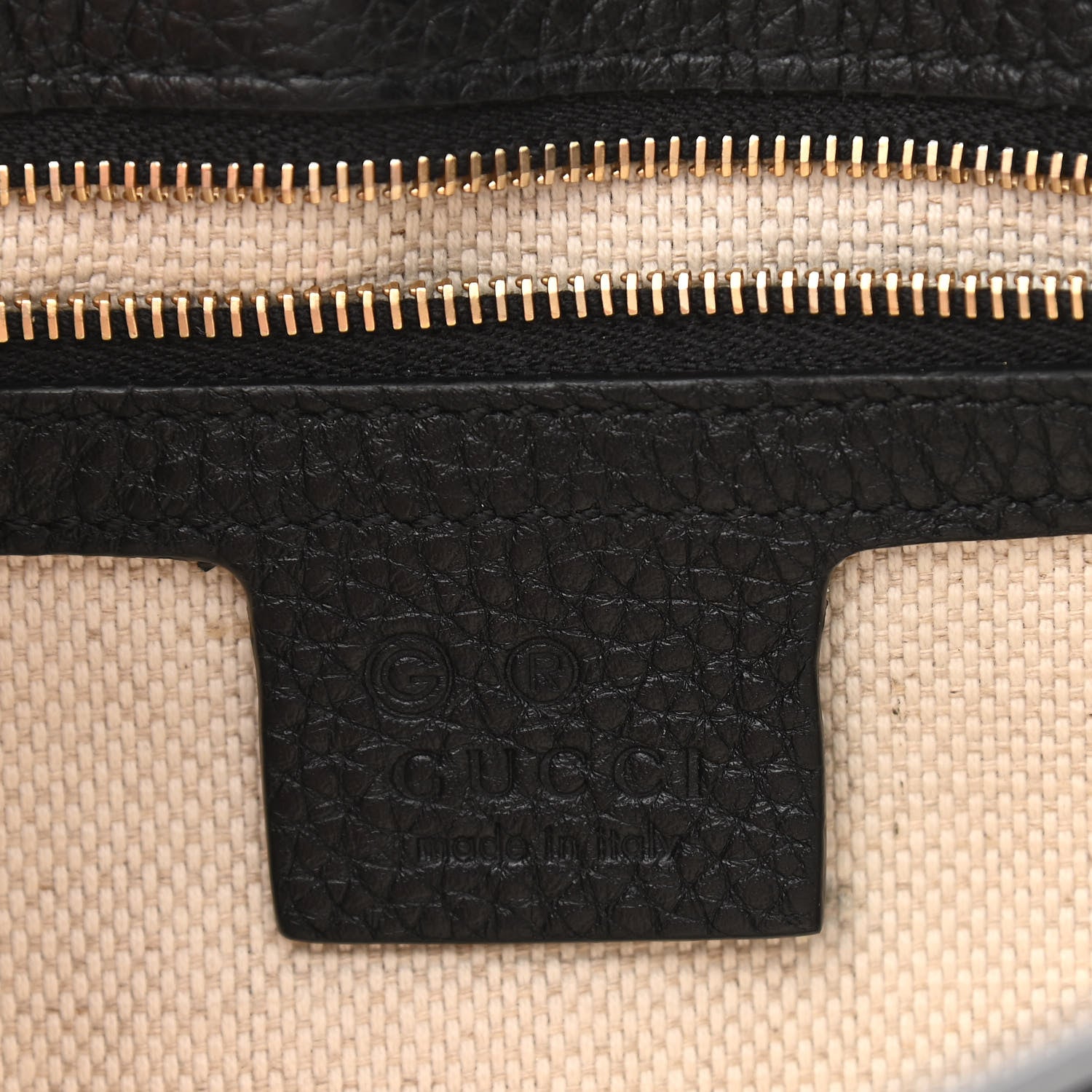 Gucci Pebbled Calfskin Medium Soho Flap Crossbody Black 6 of 10