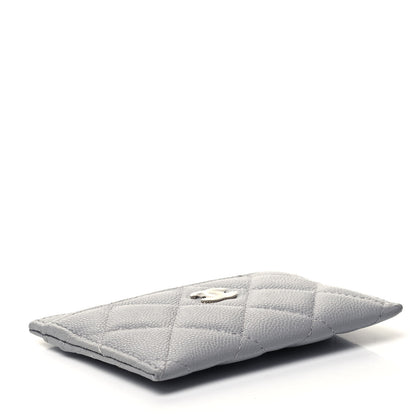 Chanel Caviar Quilted Card Holder Grey 4 of 8