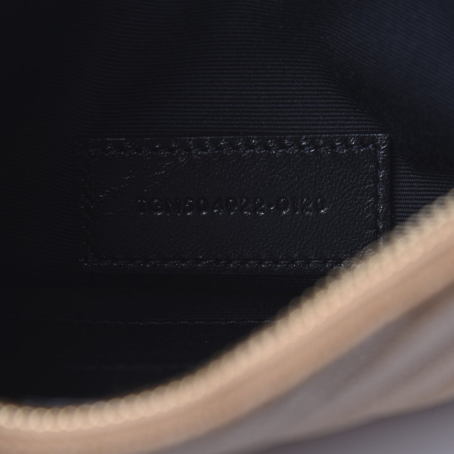 Grain De Poudre Chevron Monogram Bill Pouch Cork