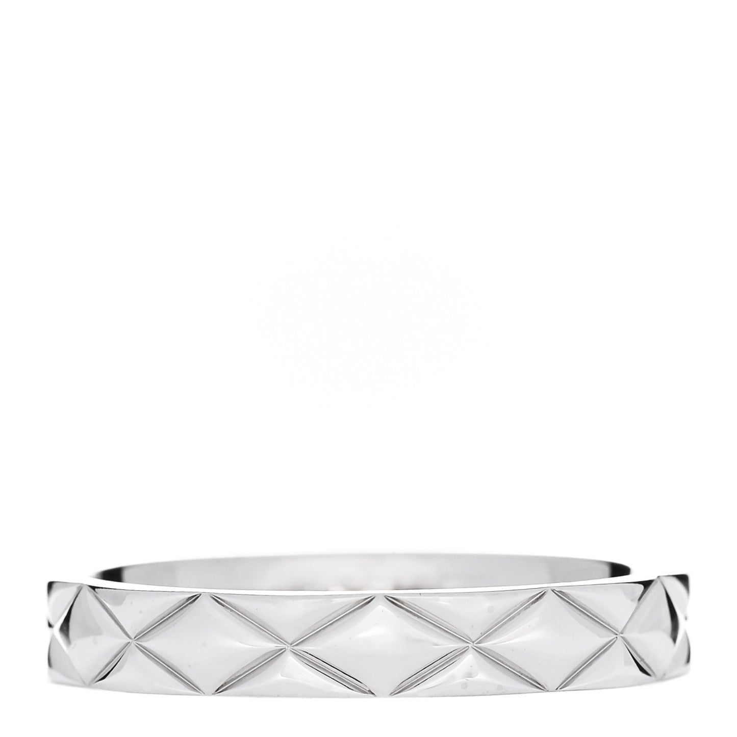 Platinum Small Matelasse Ring 56 7.5