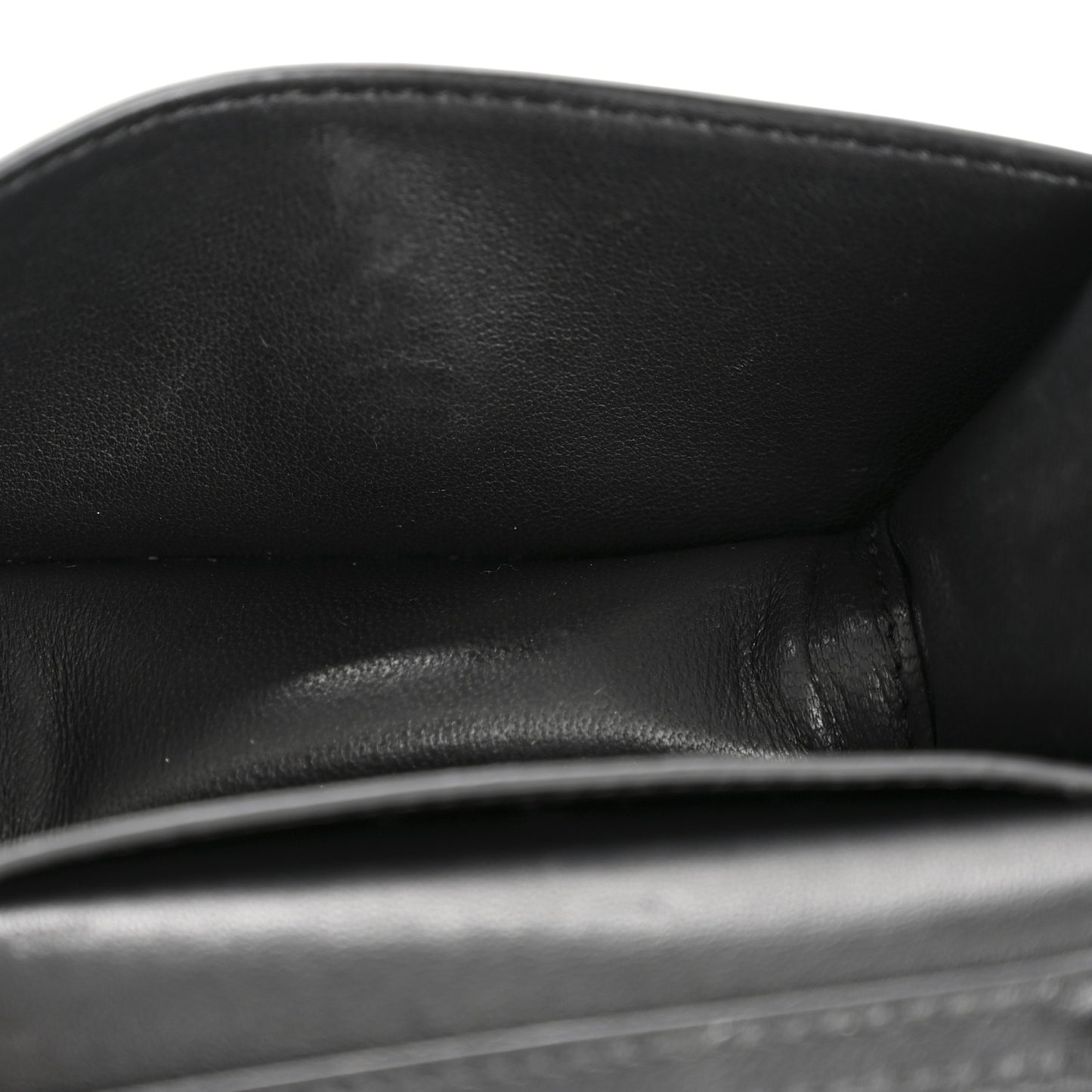 Calfskin Vlogo Micro Loco Shoulder Bag Black