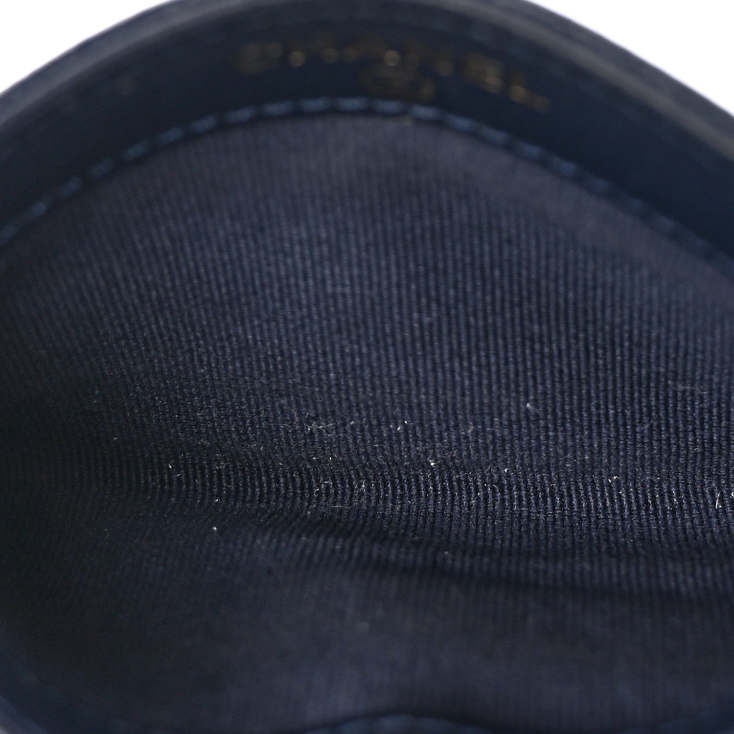 Chanel Caviar Quilted Crystal Card Holder Blue 5 of 8