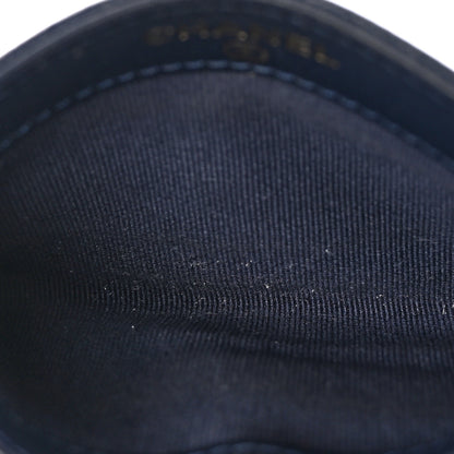 Chanel Caviar Quilted Crystal Card Holder Blue 5 of 8