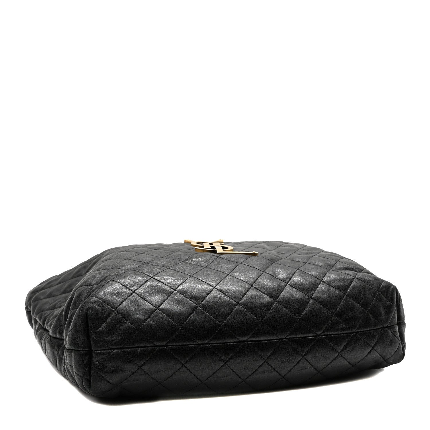 Saint Laurent Lambskin Quilted Maxi Icare Shopping Tote Black 5 of 11