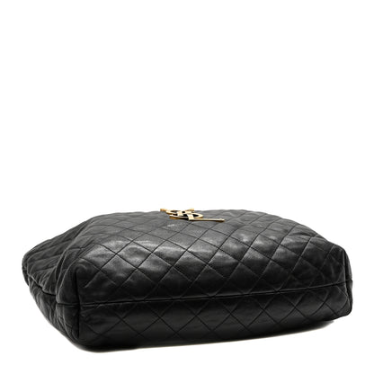 Saint Laurent Lambskin Quilted Maxi Icare Shopping Tote Black 5 of 11
