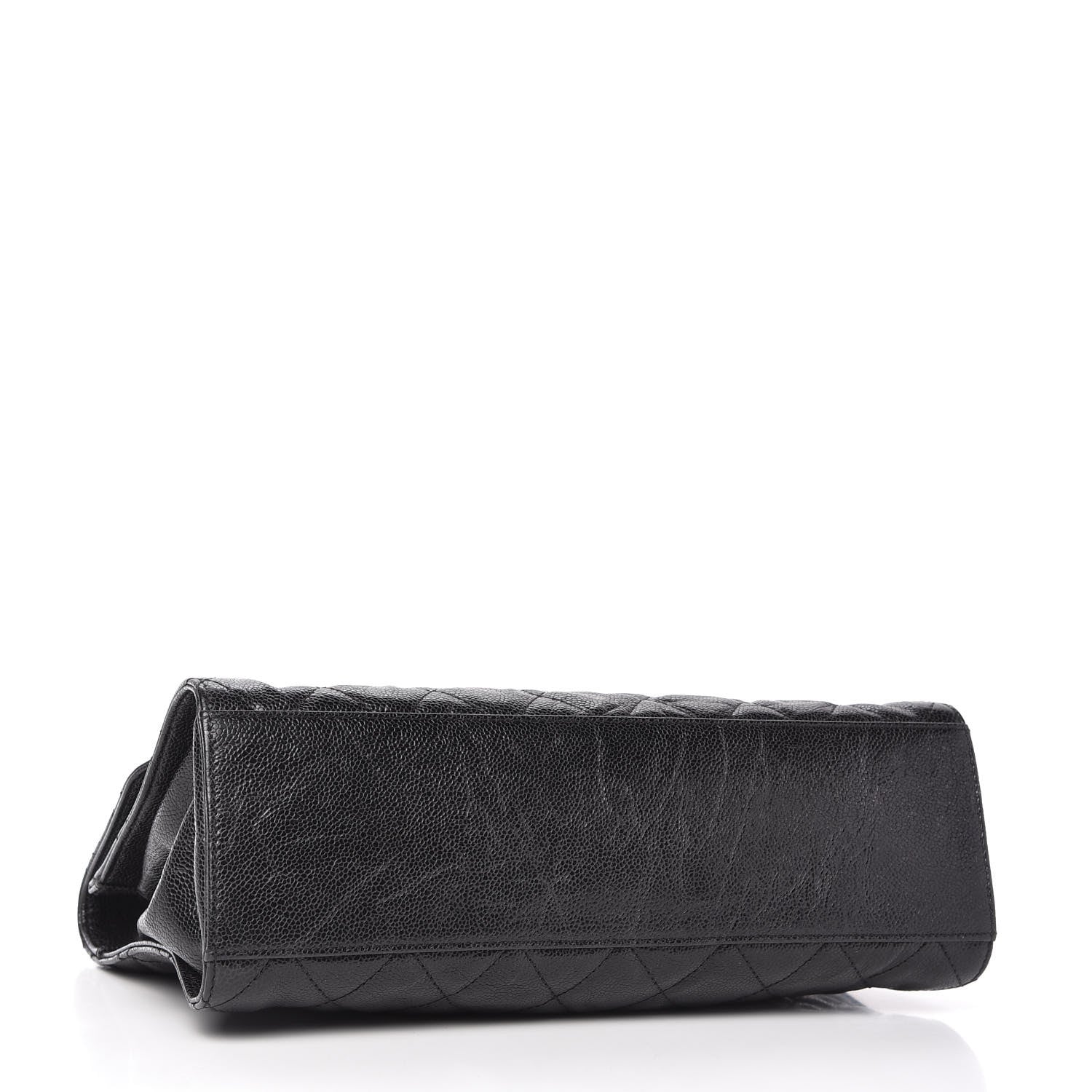 Chanel Crumpled Grained Calfskin Jumbo CC Crave Flap Black 4 of 11