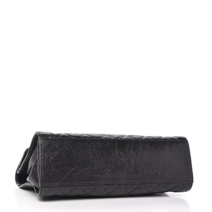 Chanel Crumpled Grained Calfskin Jumbo CC Crave Flap Black 4 of 11