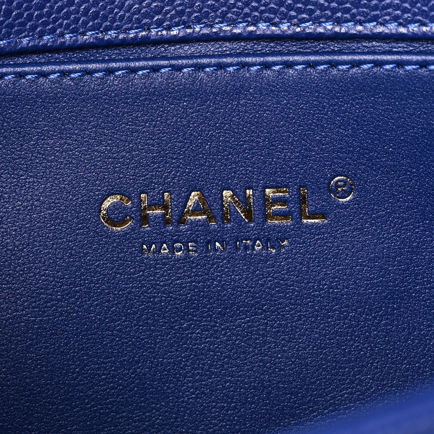 Chanel Caviar Quilted Medium Boy Flap Blue 6 of 11