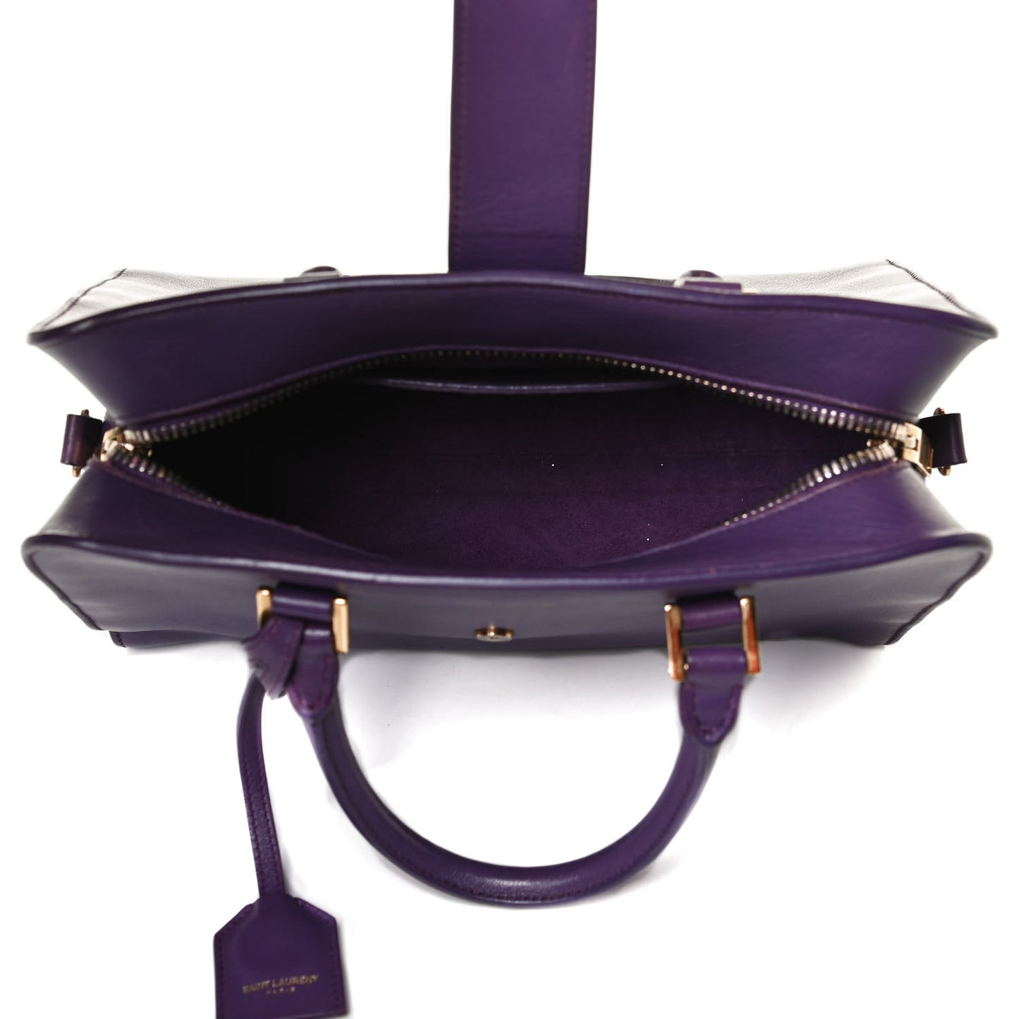 Calfskin Monogram Baby Cabas Purple