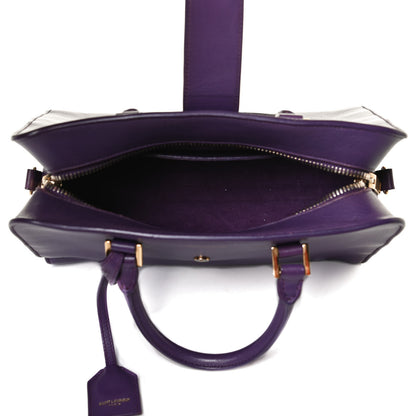 Saint Laurent Calfskin Monogram Baby Cabas Purple 5 of 16