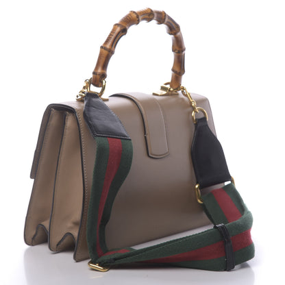 Gucci Calfskin Bamboo Web Medium Dionysus Top Handle Bag Camelia Bright Evergreen Hibiscus Red 3 of 13