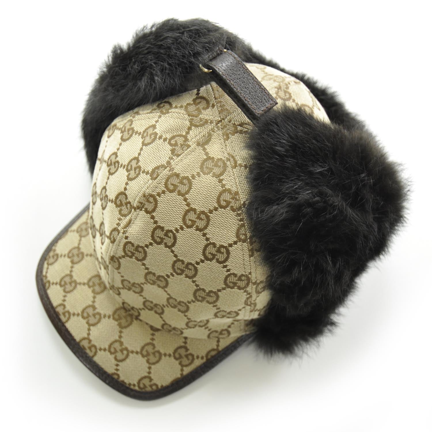 Gucci Monogram Fur Cap Medium 6 of 10