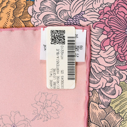 Hermes Silk Twill Robe Legere Scarf 90 Rose Hortensia Bleu 3 of 6