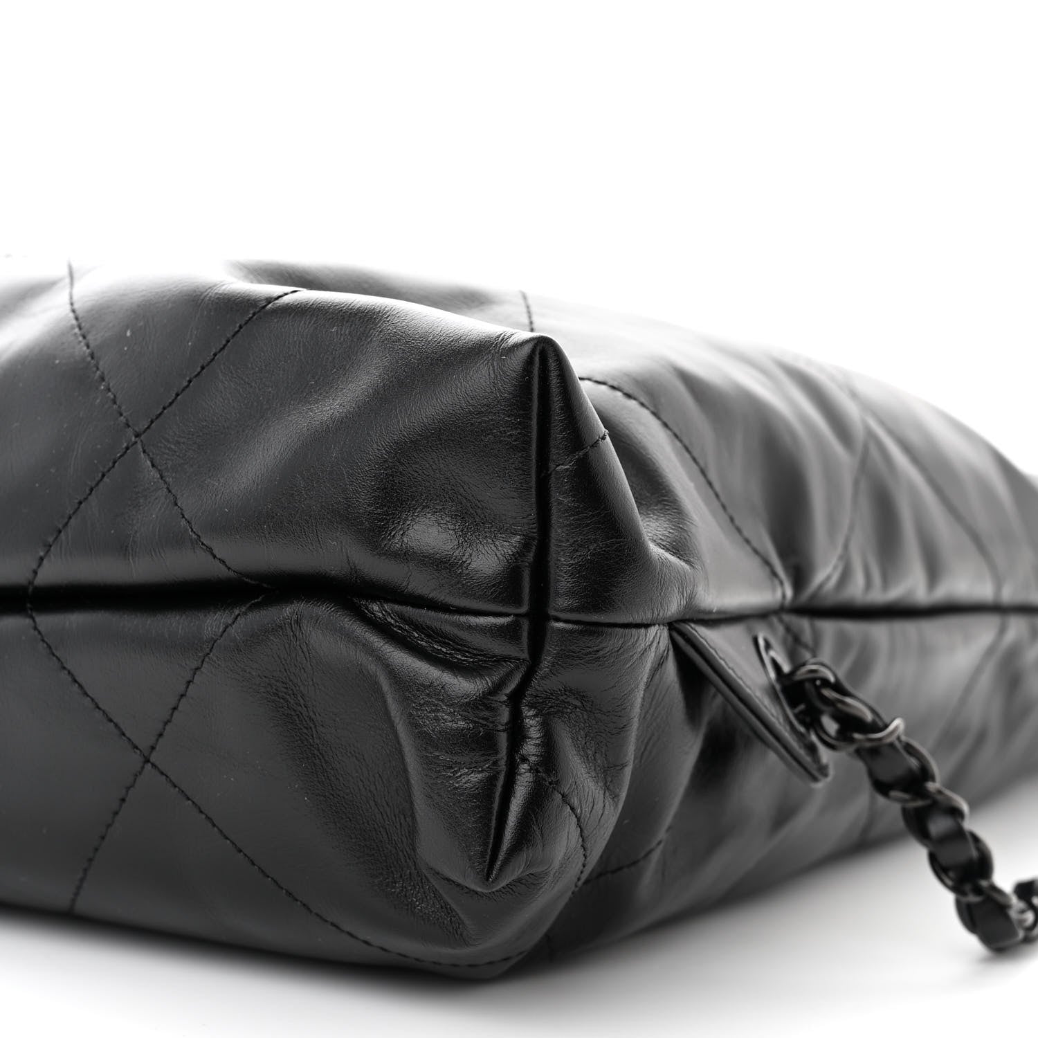 Chanel Shiny Calfskin Quilted Chanel 22 Backpack So Black 10 of 11