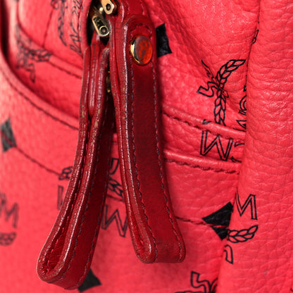 MCM Visetos Medium Sprinkle Stud Stark Backpack Red 20 of 23