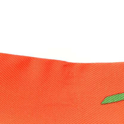 Hermes Silk Brides De Gala Shadow Twilly Orange Vert Corail 4 of 4