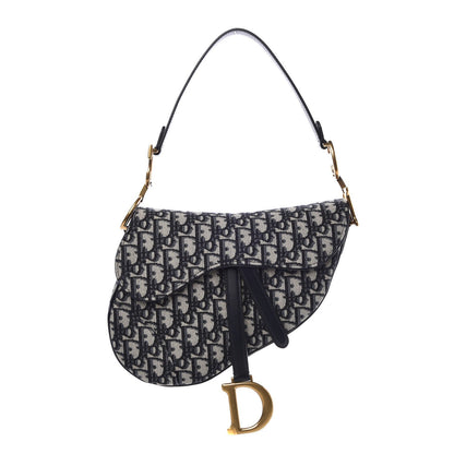 Christian Dior Oblique Saddle Bag Blue 1 of 8