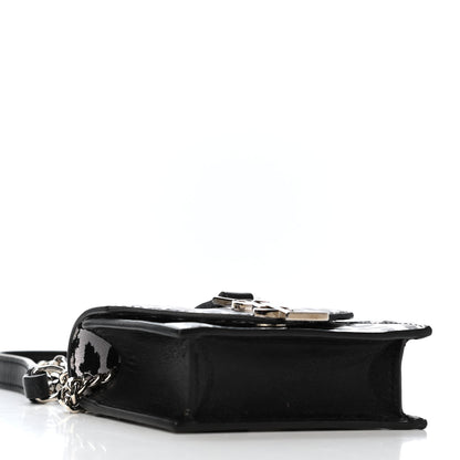 Saint Laurent Calfskin Monogram Leopard Print Mini Candy Crossbody Black White 3 of 4