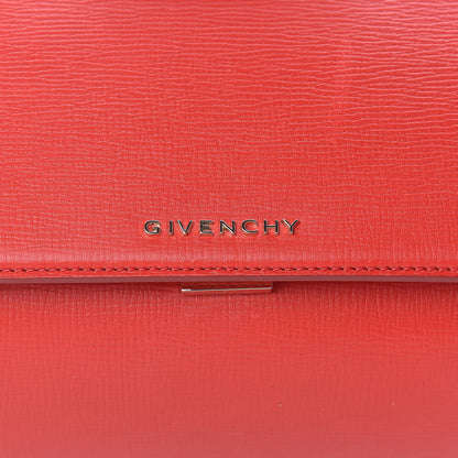 Givenchy Textured Calfskin Mini Pandora Box Chain Crossbody Bag Medium Red 8 of 10