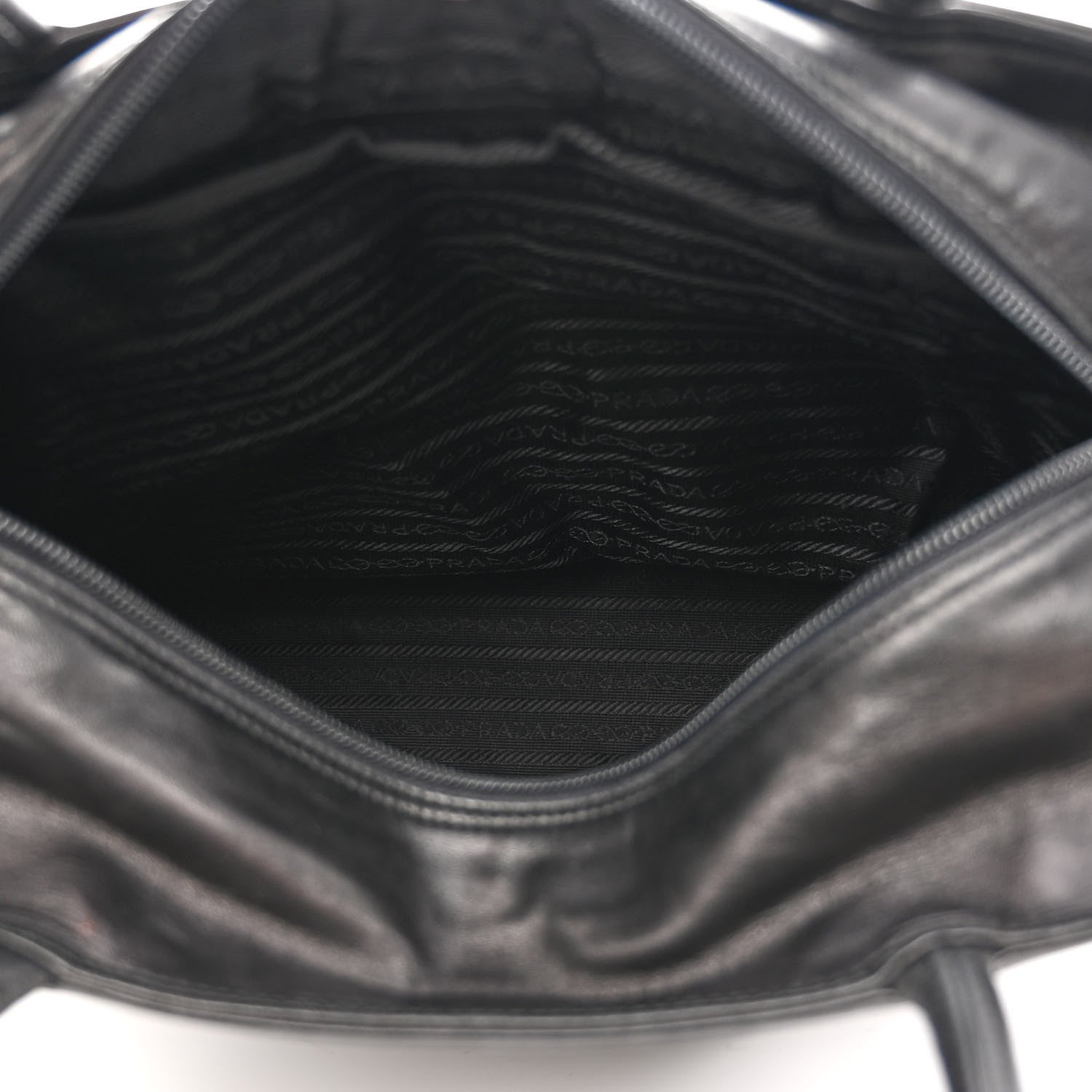 Prada Soft Calfskin Tote Black 5 of 10