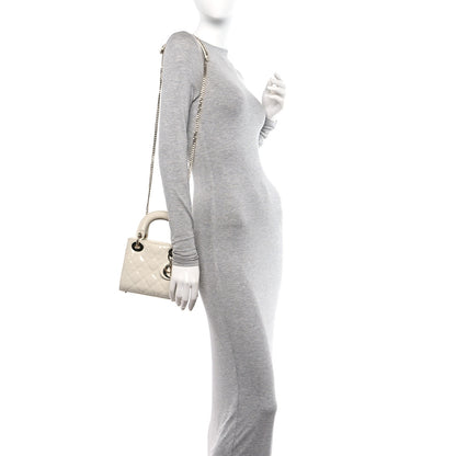 Christian Dior Patent Cannage Mini Lady Dior Latte 2 of 12