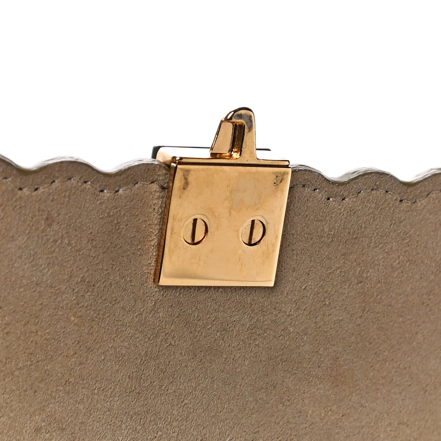 Vitello Liberty Scalloped Studded Small Kan I Shoulder Bag Black