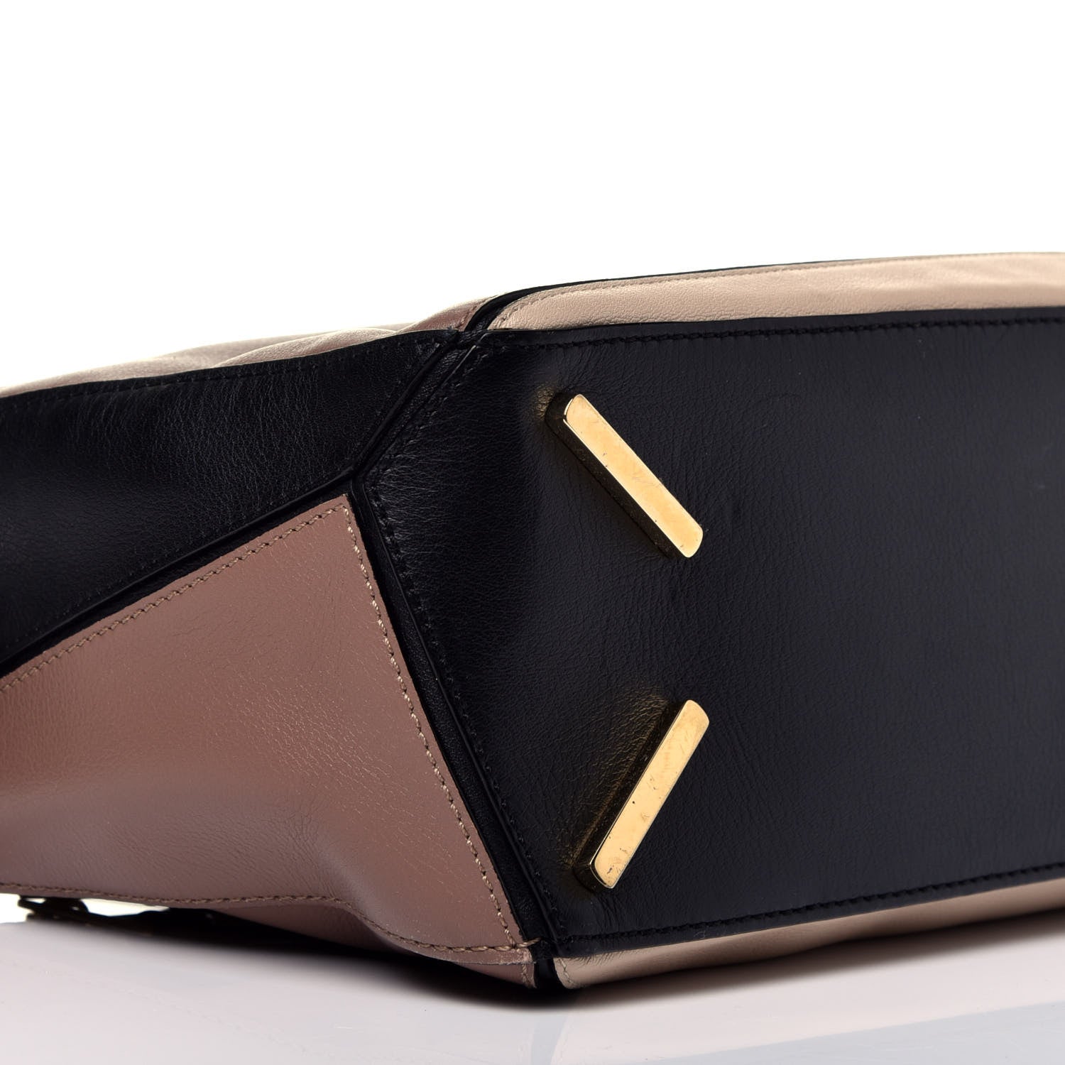 Loewe Grained Calfskin Small Puzzle Bag Sand Hazelnut Ash 8 of 9