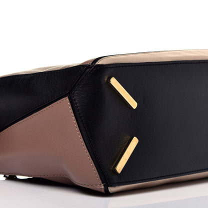 Loewe Grained Calfskin Small Puzzle Bag Sand Hazelnut Ash 8 of 9