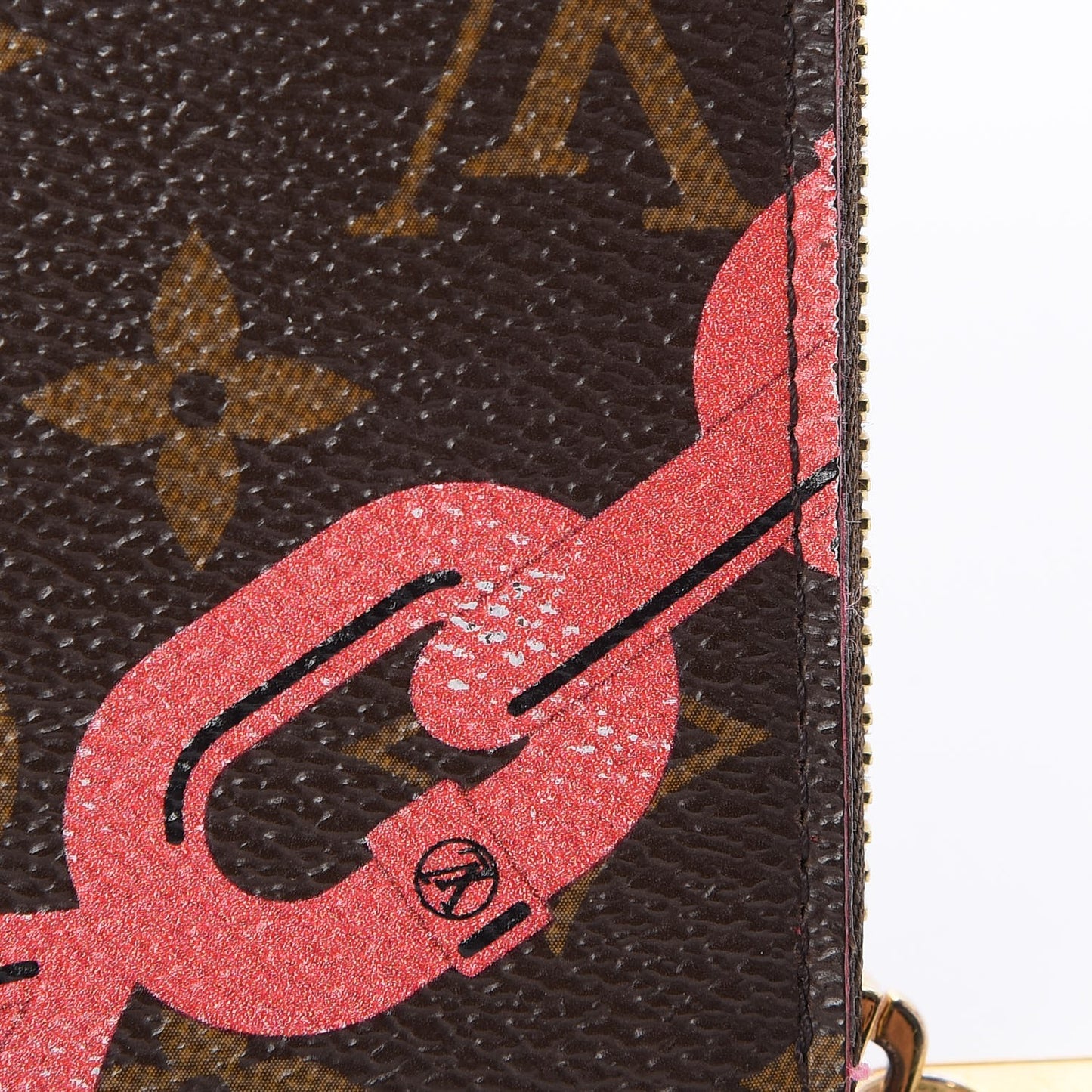 Monogram Bay Zippy Wallet Rose Ballerine Poppy