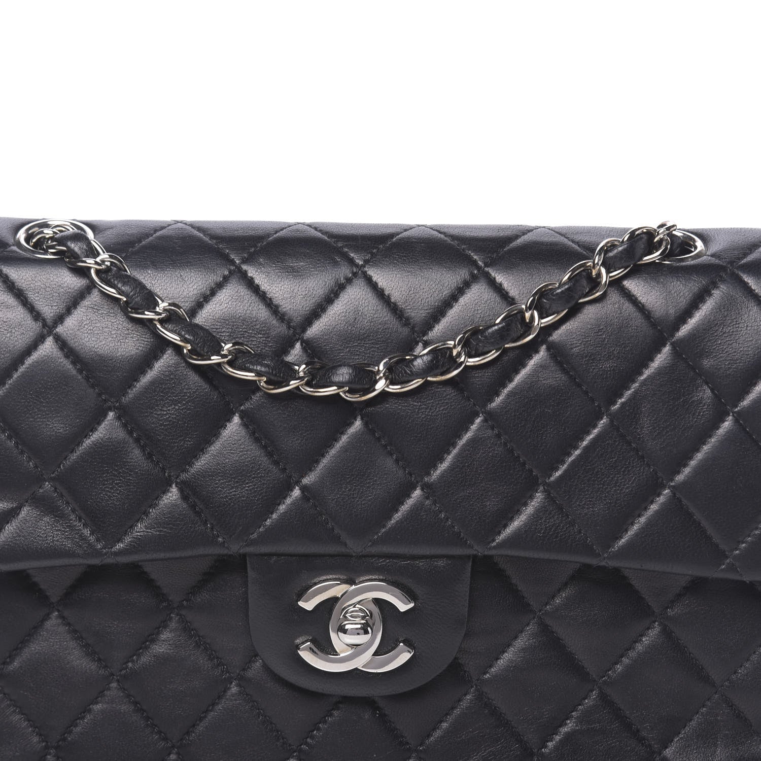 Chanel Lambskin Quilted Small Double Flap Black 13 of 13