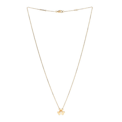 Van Cleef & Arpels 18K Yellow Gold Diamond Mini Frivole Pendant Necklace 3 of 7