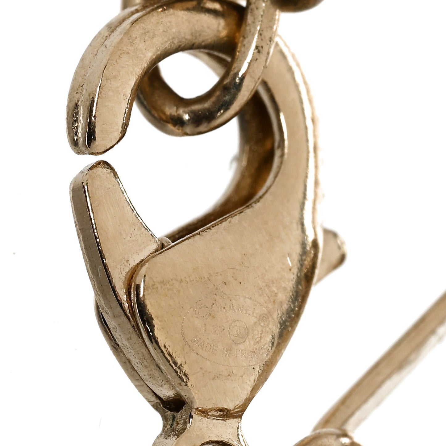 Metal Logo CC Chain Bracelet Gold