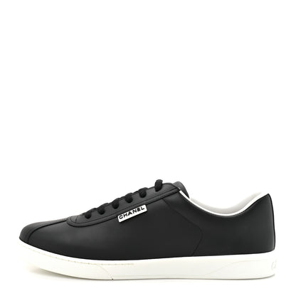 Chanel Calfskin CC Mens Sneakers 46 Black 1 of 11