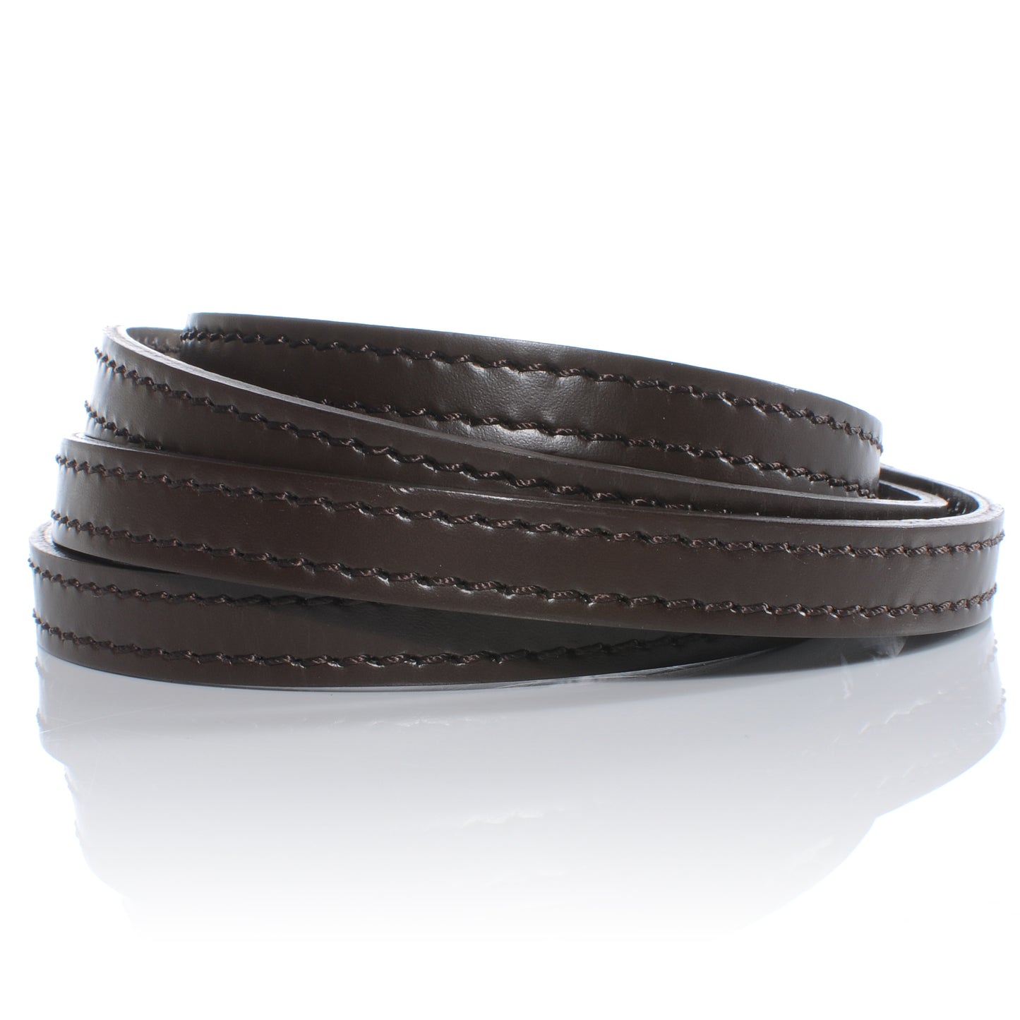 Calfskin Shoulder Strap Brown