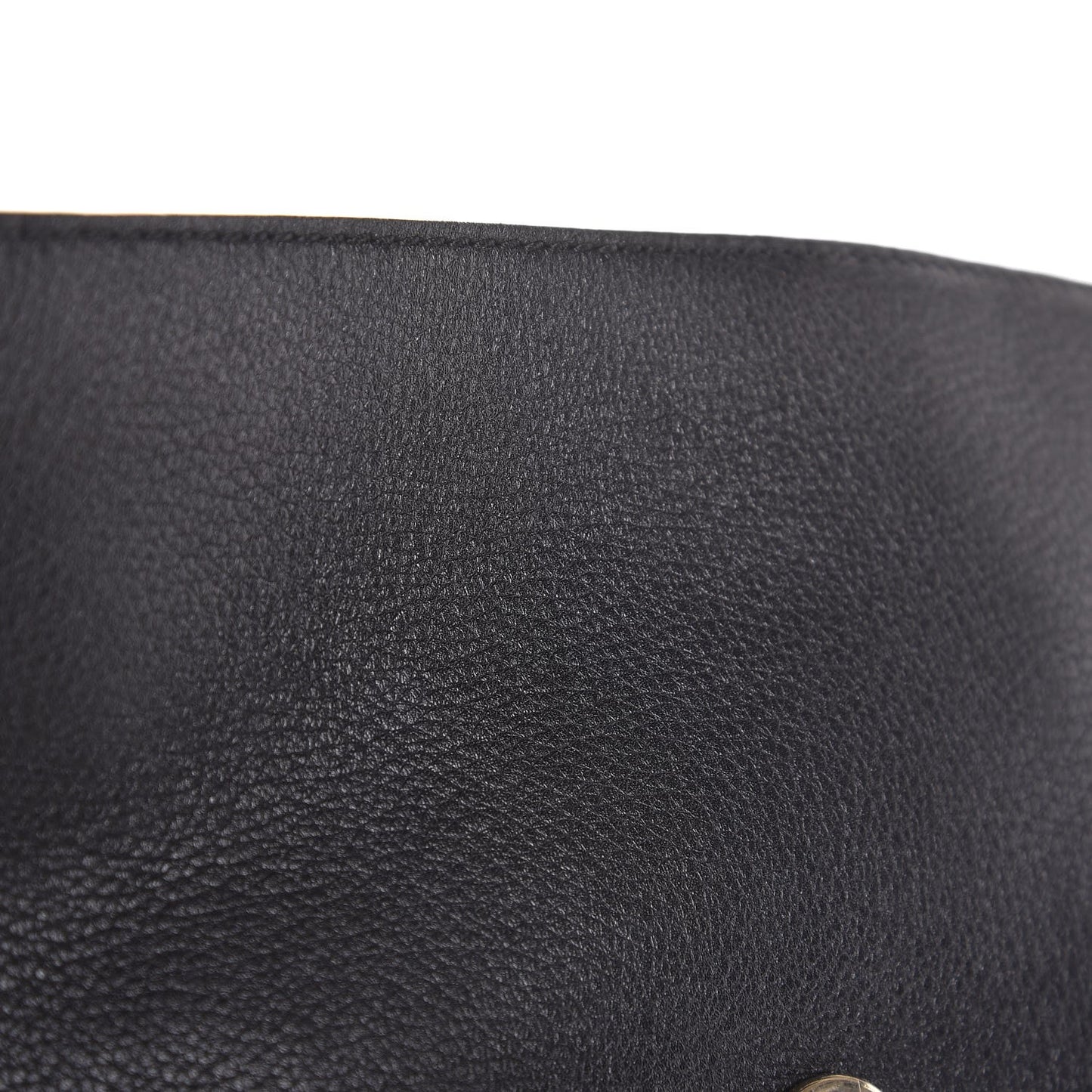 Pebbled Calfskin Medium Soho Flap Crossbody Black