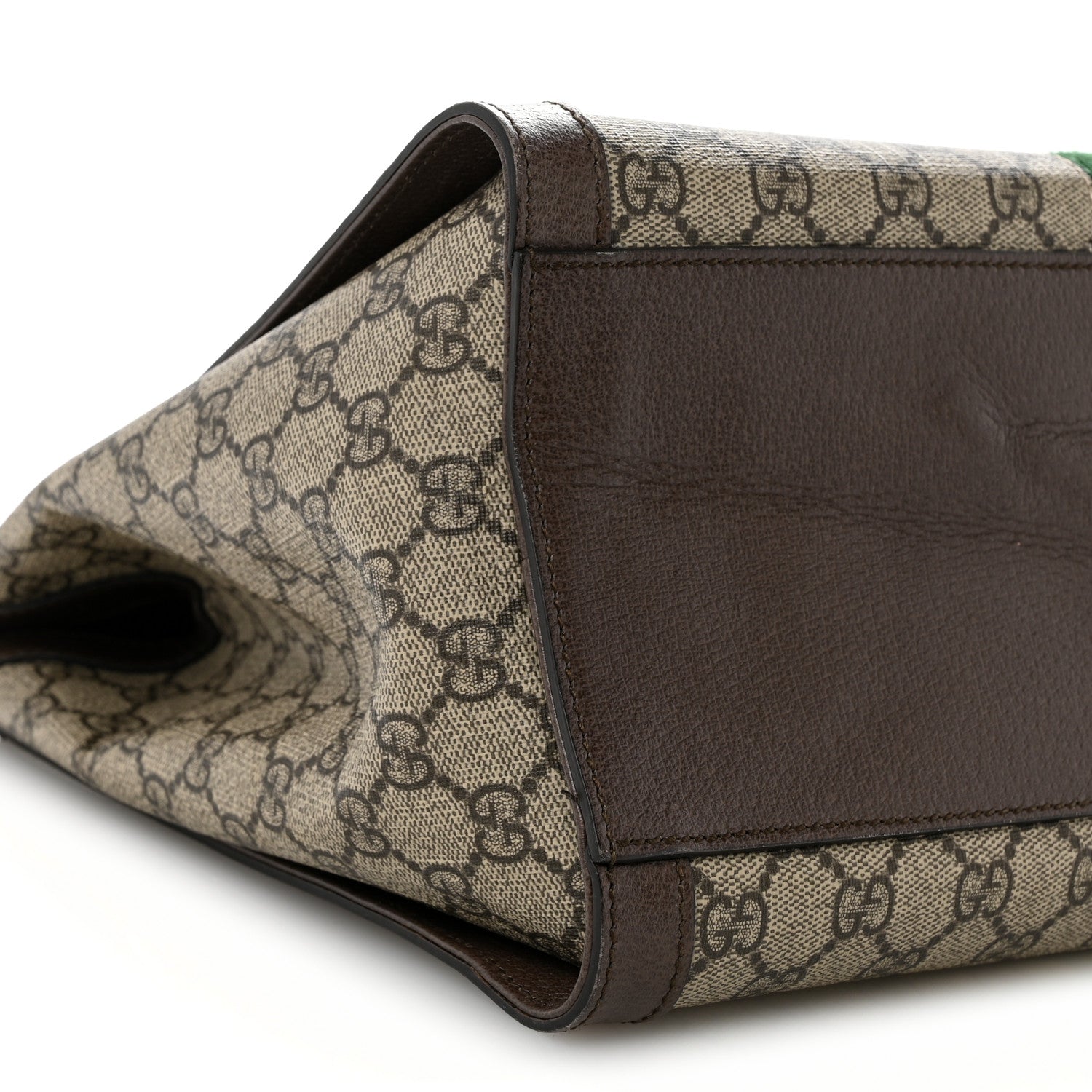 Gucci GG Supreme Monogram Web Medium Ophidia Tote Bag Brown 9 of 13