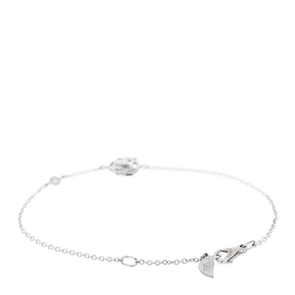 Piaget 18K White Gold Diamond Rose Bracelet 2 of 4