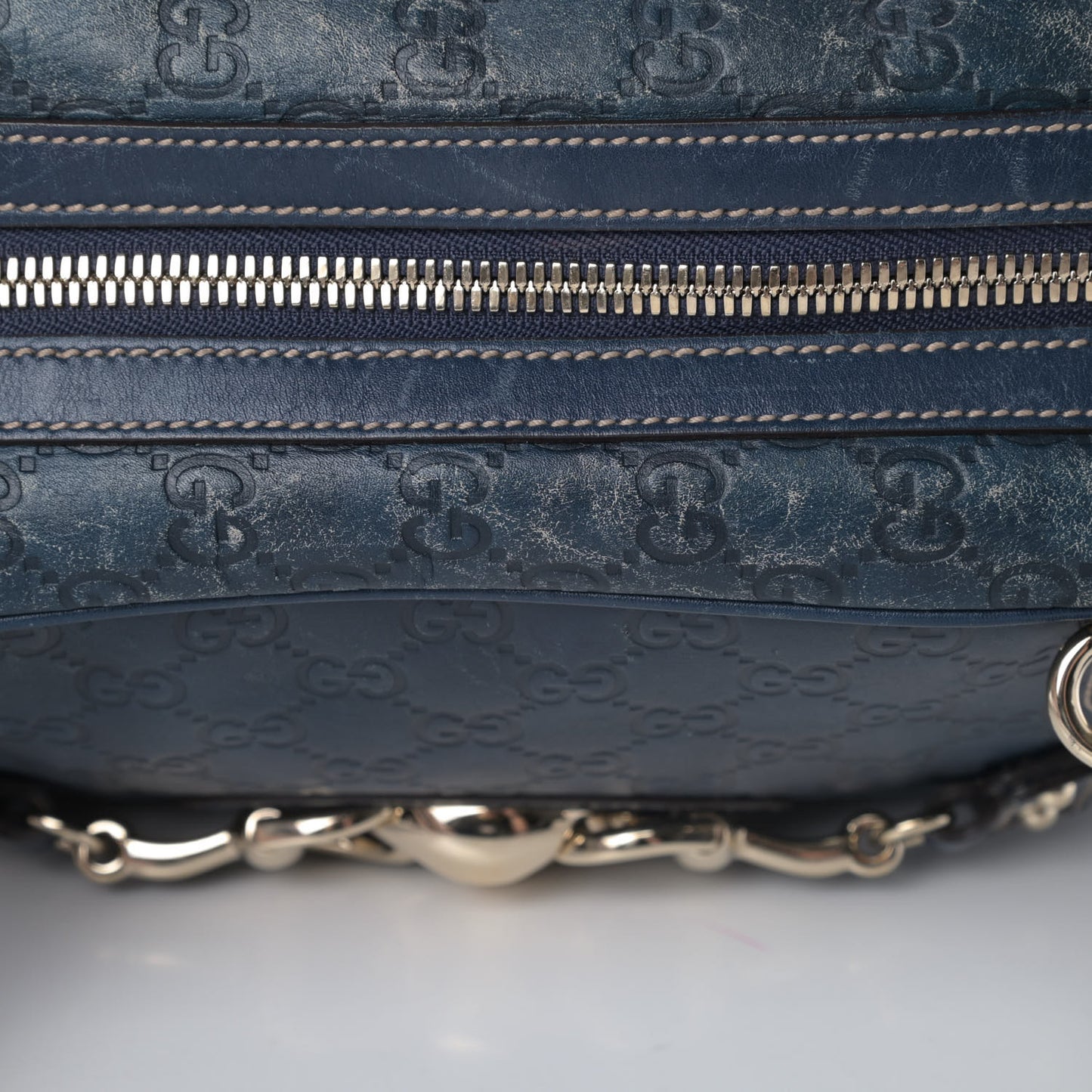 Guccissima Large Wave Boston Blue