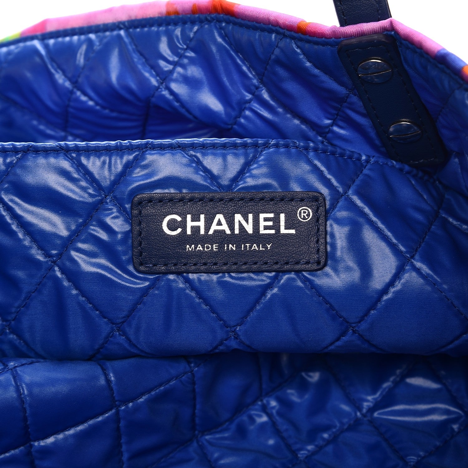 Chanel Nylon Printed CC Tote Multicolor 6 of 7