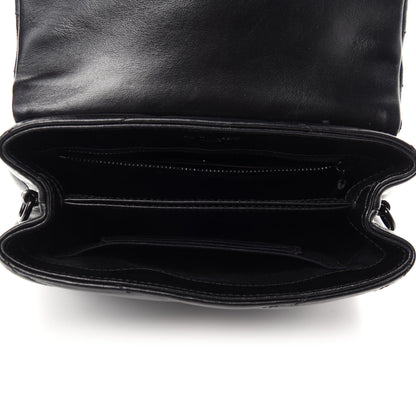 Saint Laurent Calfskin Y Quilted Monogram Toy Loulou Crossbody Bag Black 5 of 11