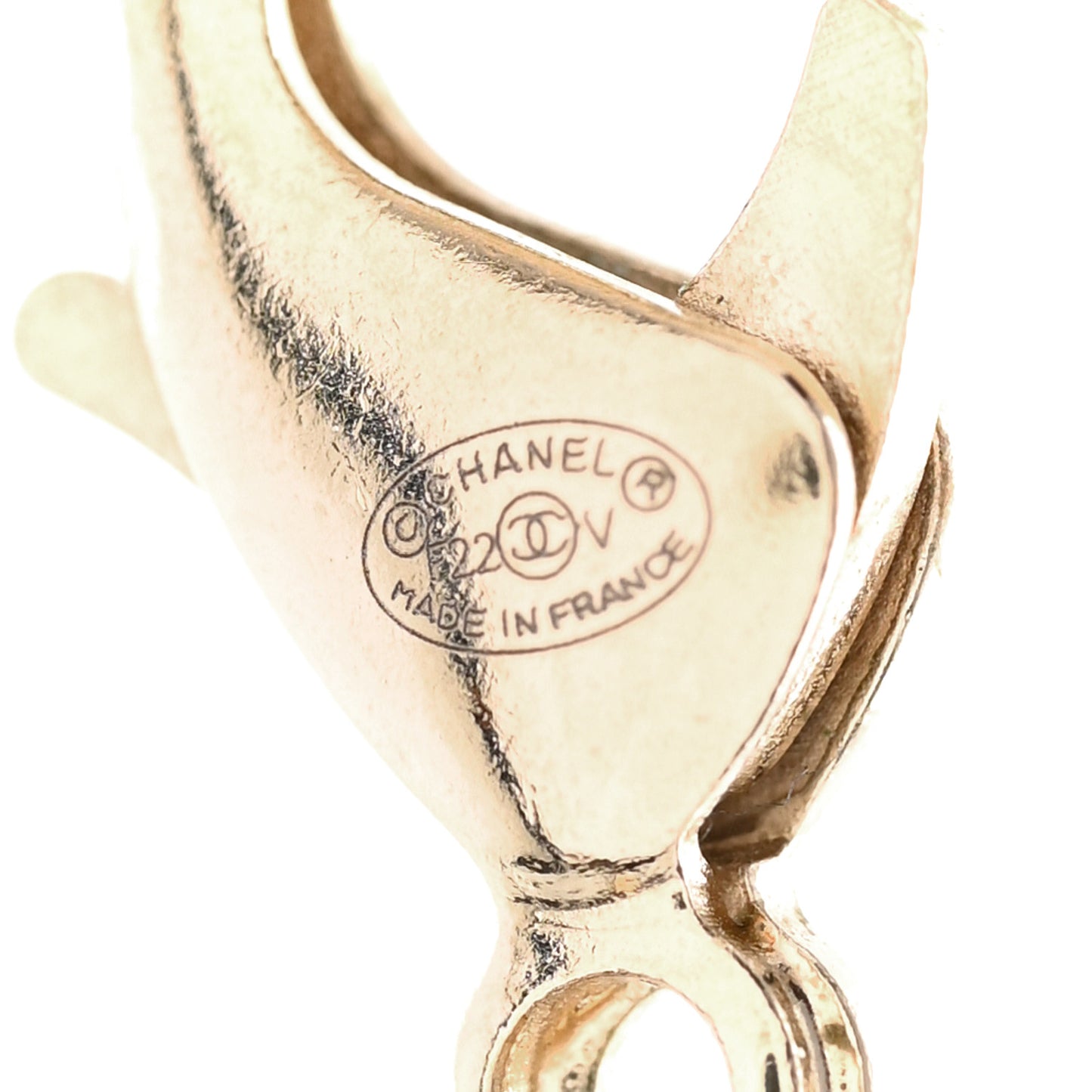 Pearl CC 100th Anniversary Necklace Light Gold