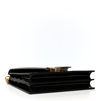 Saint Laurent Patent Monogram Cassandra Clasp Bag Black 3 of 9