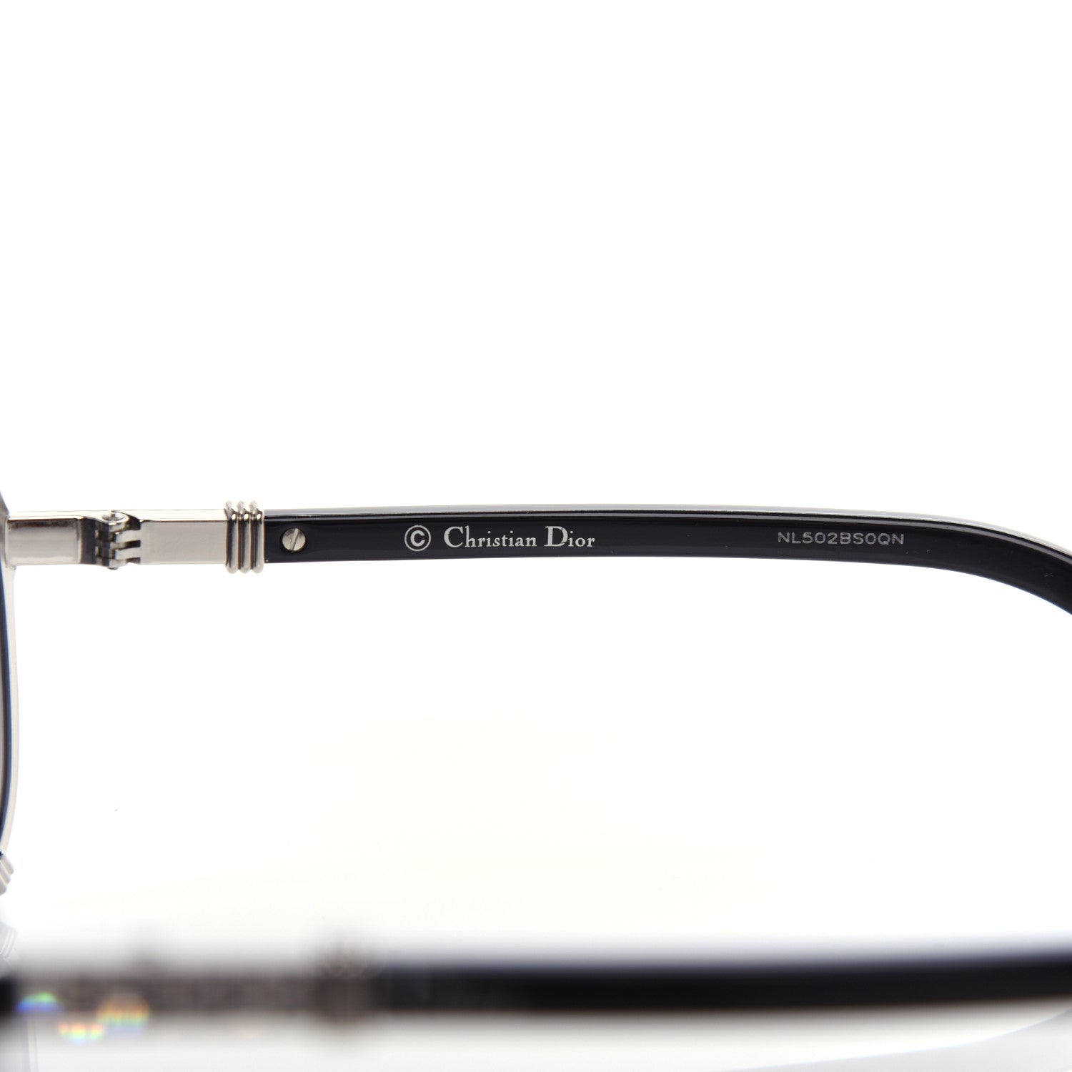 Christian Dior Metal Chicago 2 Aviator Sunglasses Black 5 of 9