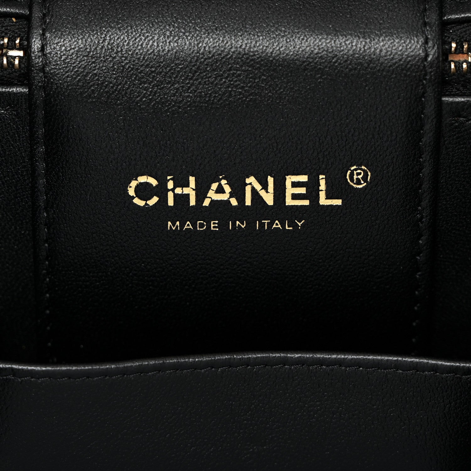 Chanel Caviar Quilted Small Top Handle Vanity Case With Chain Black 6 of 11