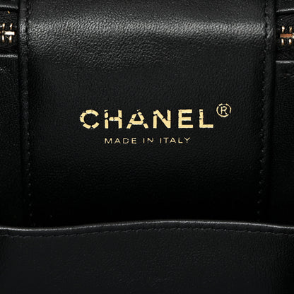 Chanel Caviar Quilted Small Top Handle Vanity Case With Chain Black 6 of 11